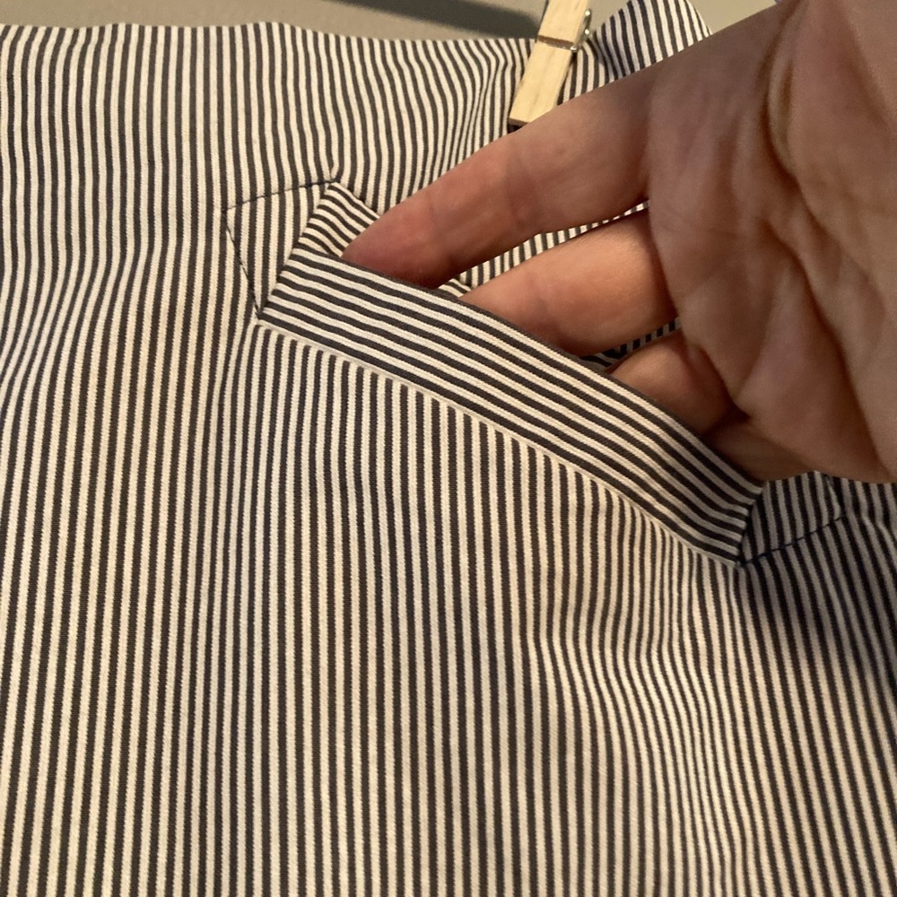 Grace Skirt 4 
Cotton Black White Stripe Pockets Sexy. 
Very good condition - Picture 3 of 6
